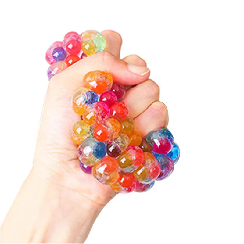 Lot De 4 Balles Anti-stress En Perles – Jouet à Malaxer Pour Enfants Et Adultes, Idéal Pour La Détente Et La Concentration