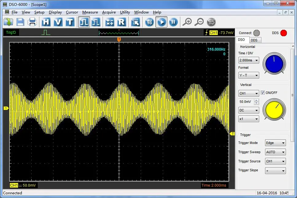 Hantek 6204BC Digital Oscilloscopes 200MHZ 4 Channel Waveform Record With PC Based USB Interface Oscilloscope Probe