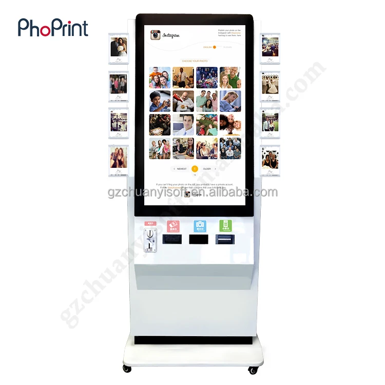 Хорошо продаются во всем мире 42 дюймов сенсорных экранов Photo Booth с жк-дисплеем