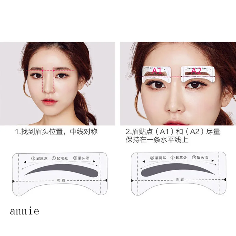 Оптовая продажа инструменты для формирования бровей частная марка Перманентный шаблон