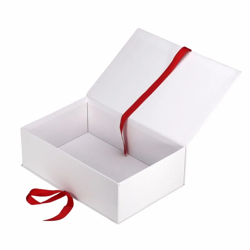 Custom Wholesale Luxury Personalised Large White Rigid Gift