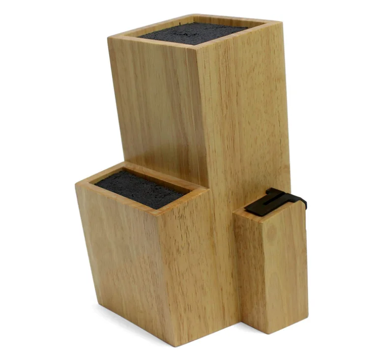 
 2 яруса кухонный столешница бамбуковая деревянная универсальная вставка с щетиной органайзер для хранения ножей стойка-держатель с точилкой  