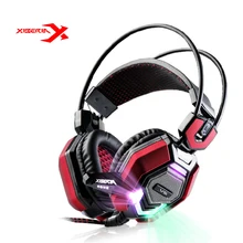 XIBERIA V6 Over ear Gaming Headset Earphone Headband Headphone with Mic Stereo Bass Musci Breathing LED