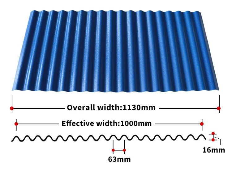 High Impact Resistance Long Span Corrugated Pvc Roofing Price Sheet ...