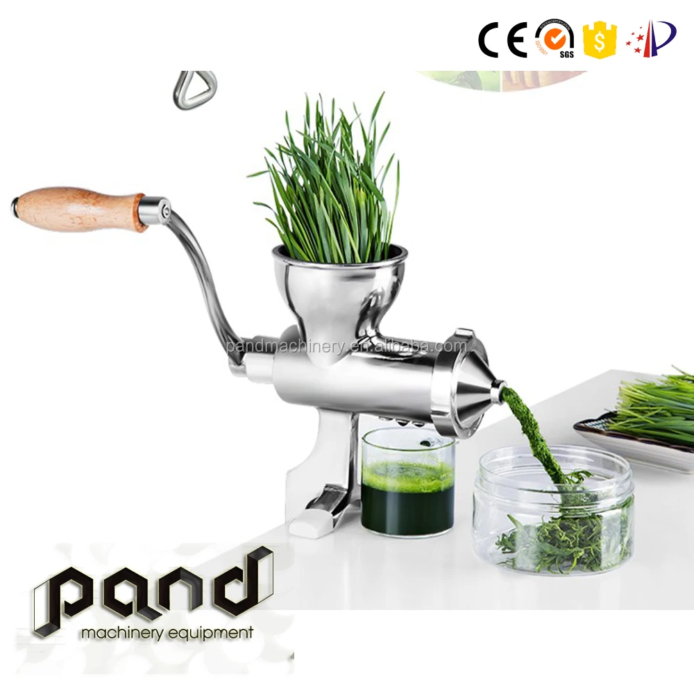 Отполированный ручной экстрактор сока из нержавеющей стали для сыворотки/имбиря/яблока
