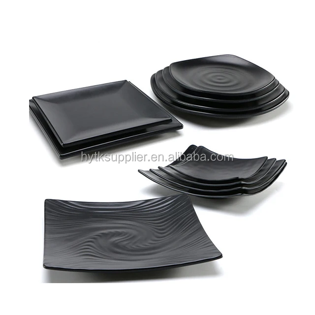 Plato Camping LEKEFETO Platos Rectangulares De Postre De