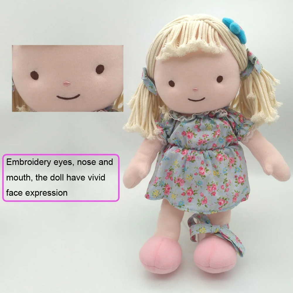 Icti Approved Toy Factory Personalized Cloth Dolls Stuffed Custom Plush Rag Doll