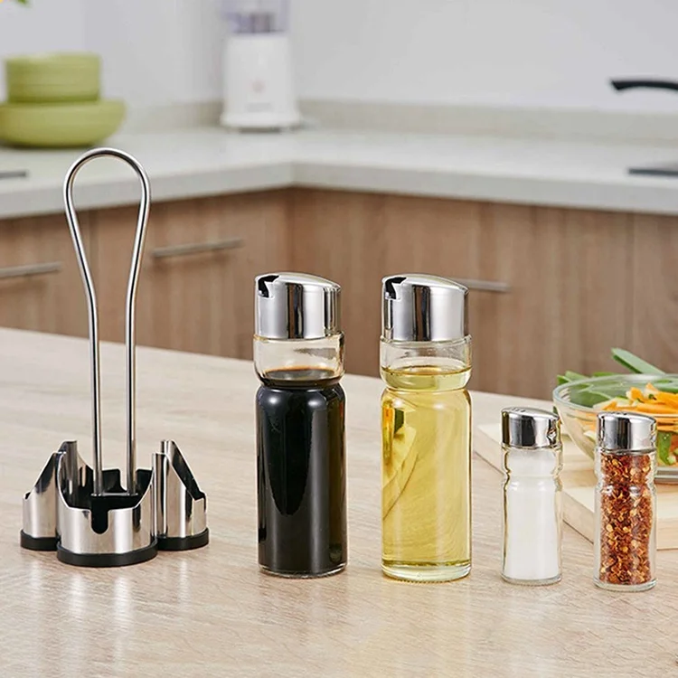 Olive Oil And Vinegar Dispenser Set and Salt and Pepper Shakers