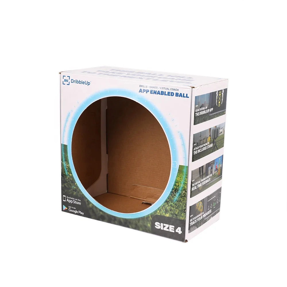 Forests Custom Printing Classical Customized Football Ball Packing Cardboard Package Box Soccer Ball Box With Logo