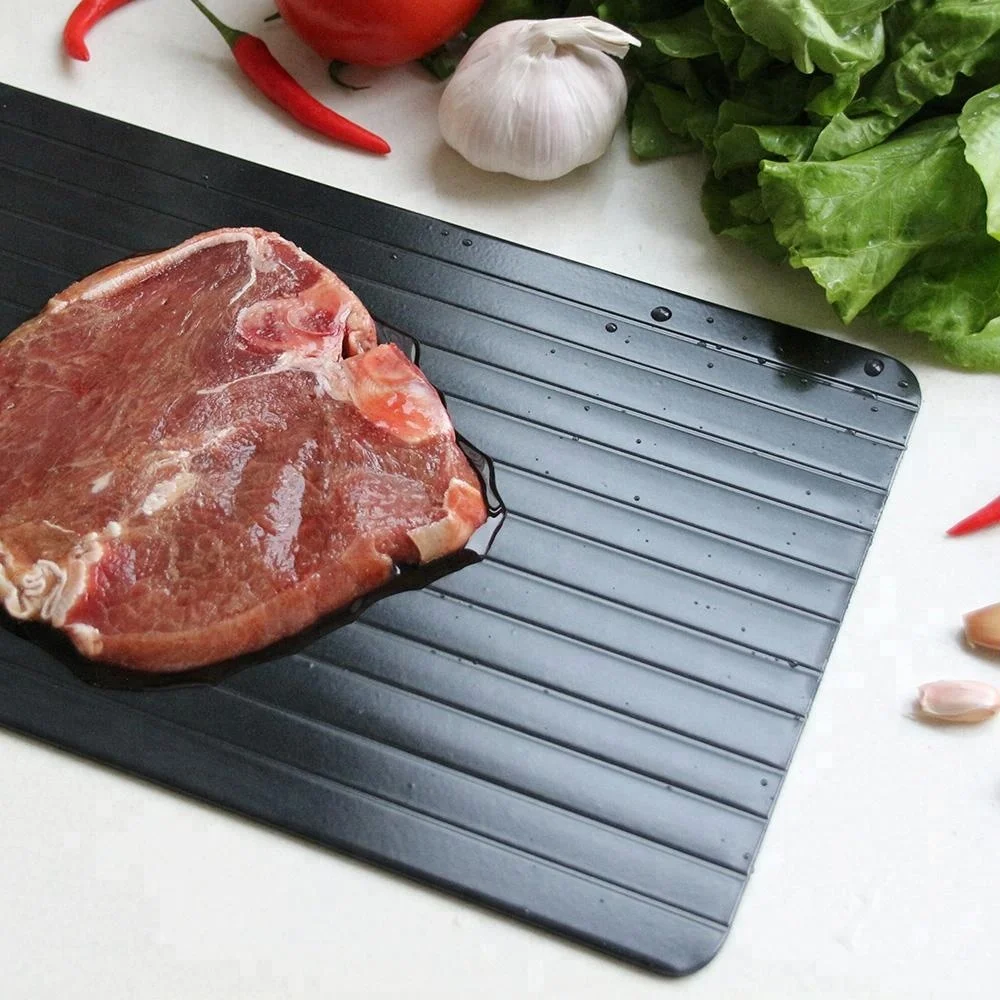 Size : S: 23cm*16.5cm*0.2cm Kitchen Supplies Magic Plate Defrosting Tray Safe Fast Thawing Frozen Meat Defrost Tool 