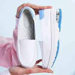 Comfortable Cow Leather Hospital Nurse Shoe Anti Slip White Nursing Shoes For Nurse