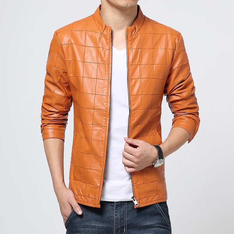 chaquetas de cuero de los hombres al por mayor de alta