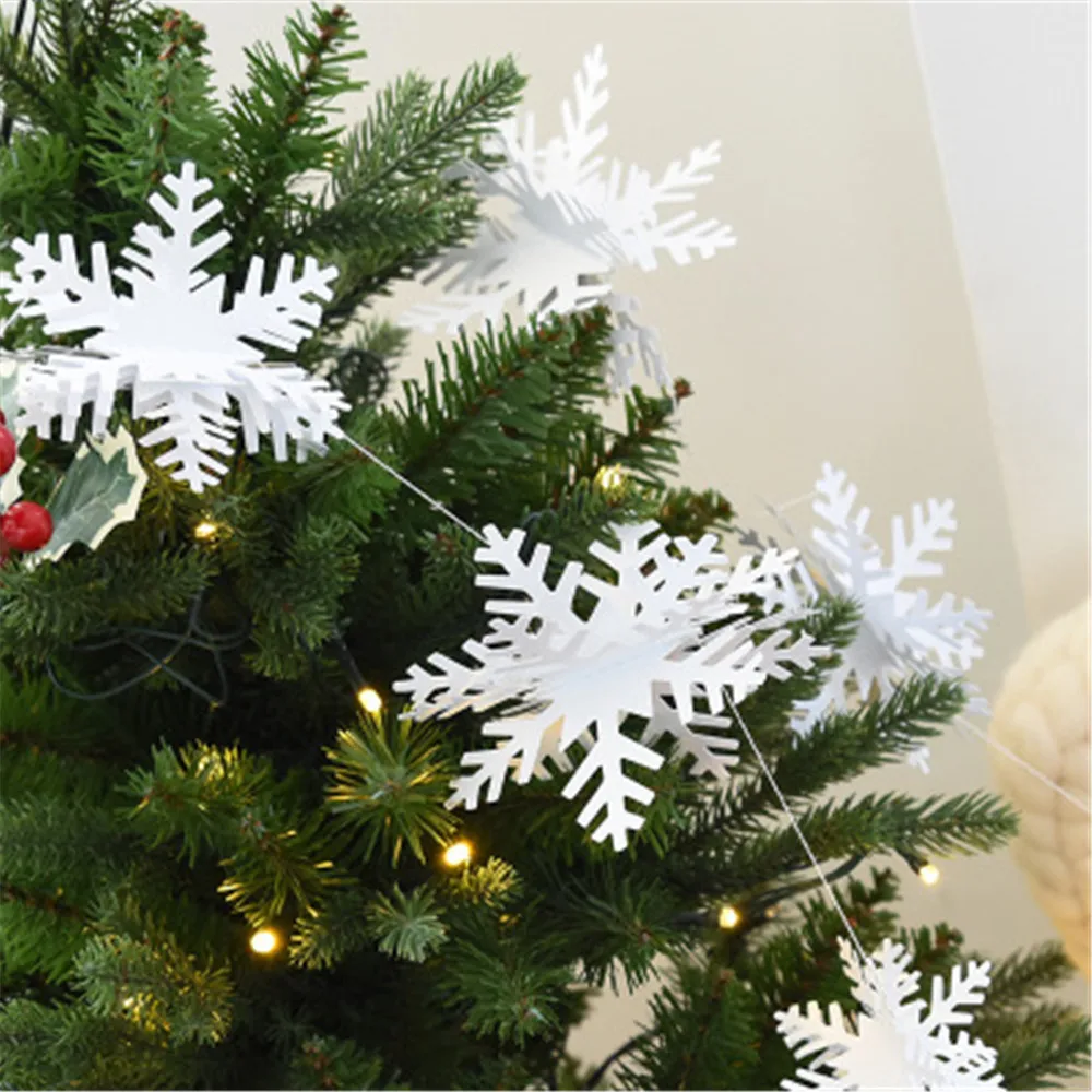 white paper christmas garland