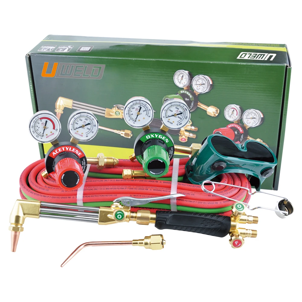 G350 Brazing Regulator oxy acetylene cutting welding Kit, View oxy acetylene cutting kit, UWELD