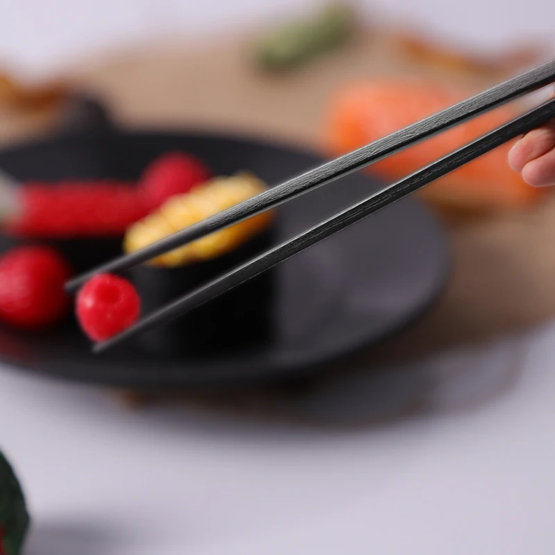 Меламиновые палочки для еды с деревянной тисненой матовой отделкой 10 6 дюйма прямая оптовая продажа от производителя