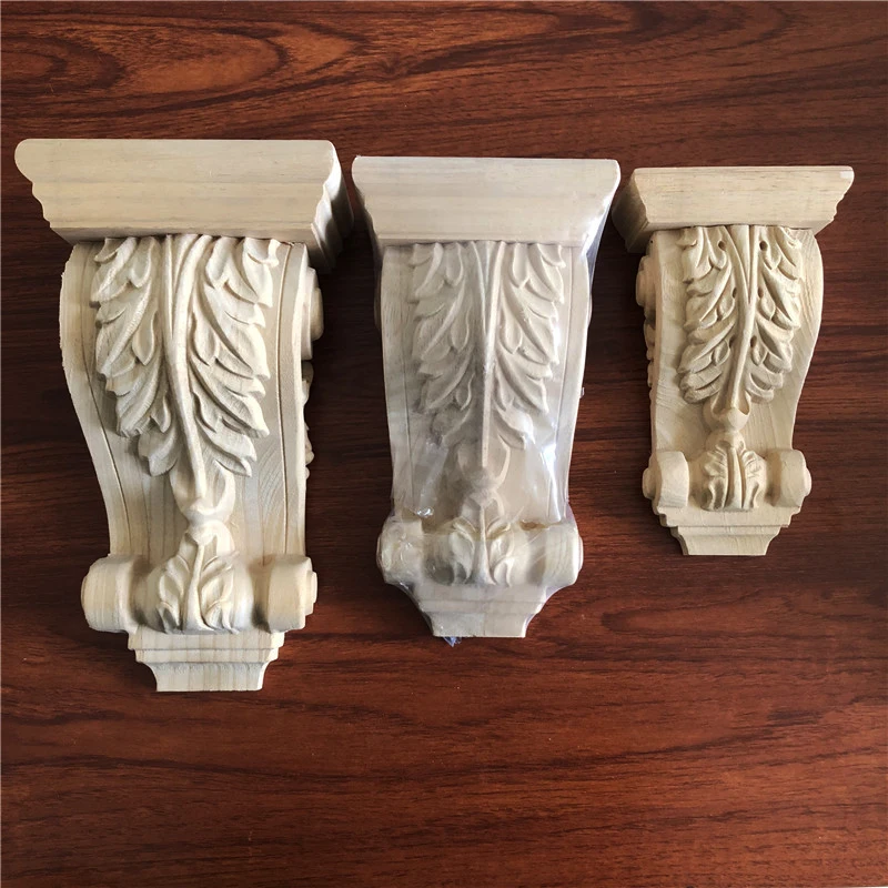 アカンサスの木彫刻 コーベル コンソール ウォールシェルフ 家具部品 /K227 アカンサスの木彫刻 コーベル コンソール ウォールシェルフ 家具