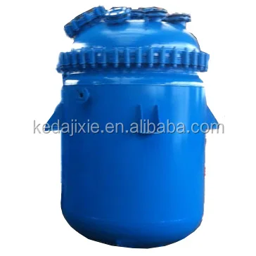 1000l 5000l Batch Stirred tank Biodiesel Processor Chemical Bubble Column Glass Lined Carbon Steel Jacketed Industrial Reactor