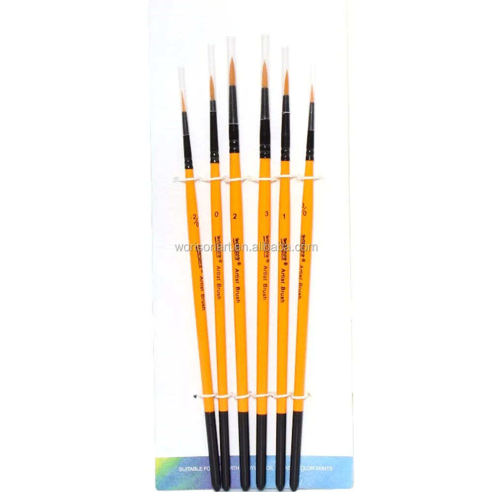 10 PCS Miniature Detail Paint Brush Set Finest Quality Soft Brushes Pen  Acrylic Watercolor Oil Drawing