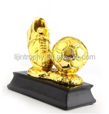 Resin  Cup Golden Cheap Football Boots Champions League Award Trophies Cup Soccer Clubs Fans Souvenirs Collectibles