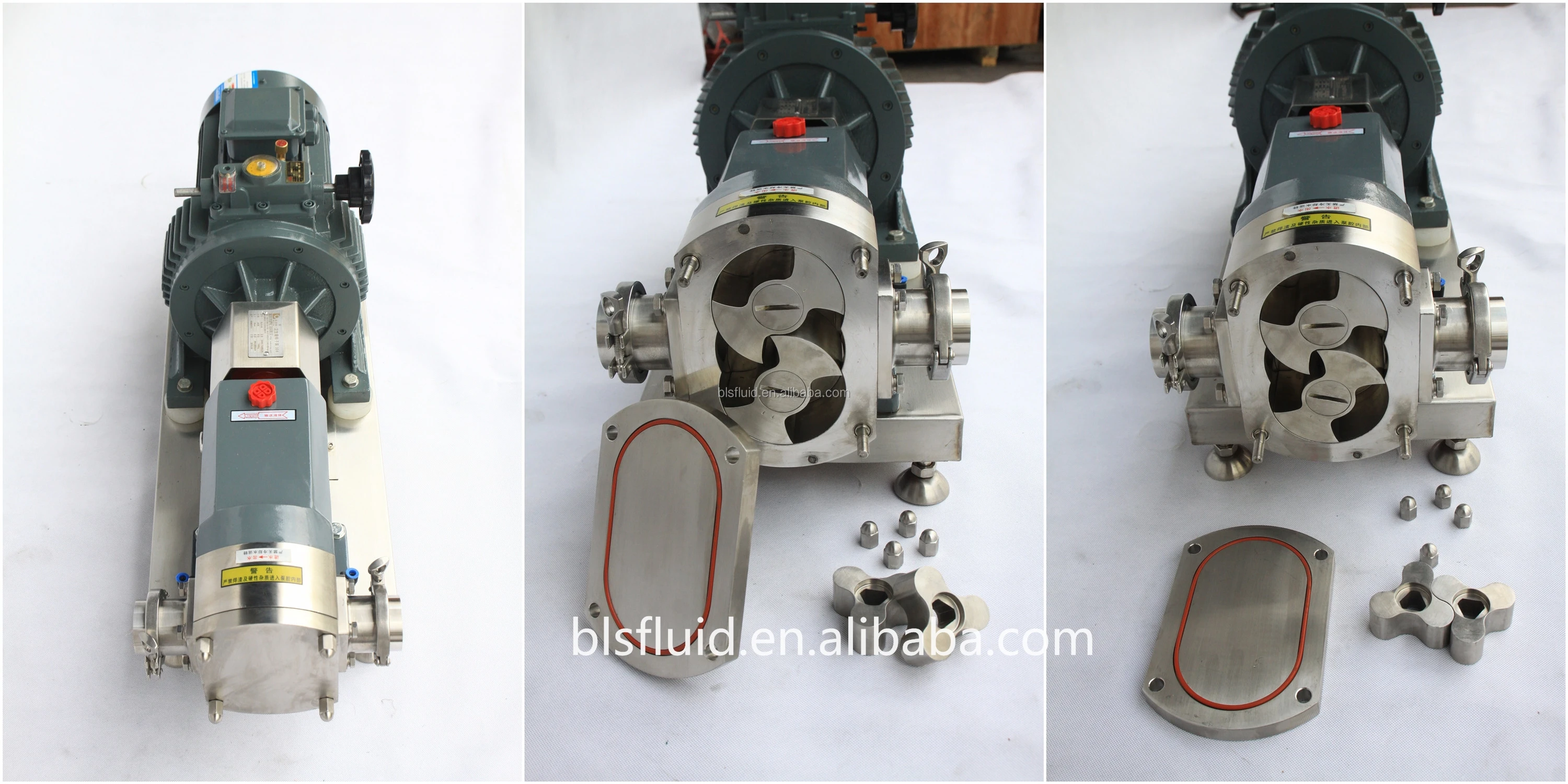 top quality sanitary rotary lobe pump for honey and food paste