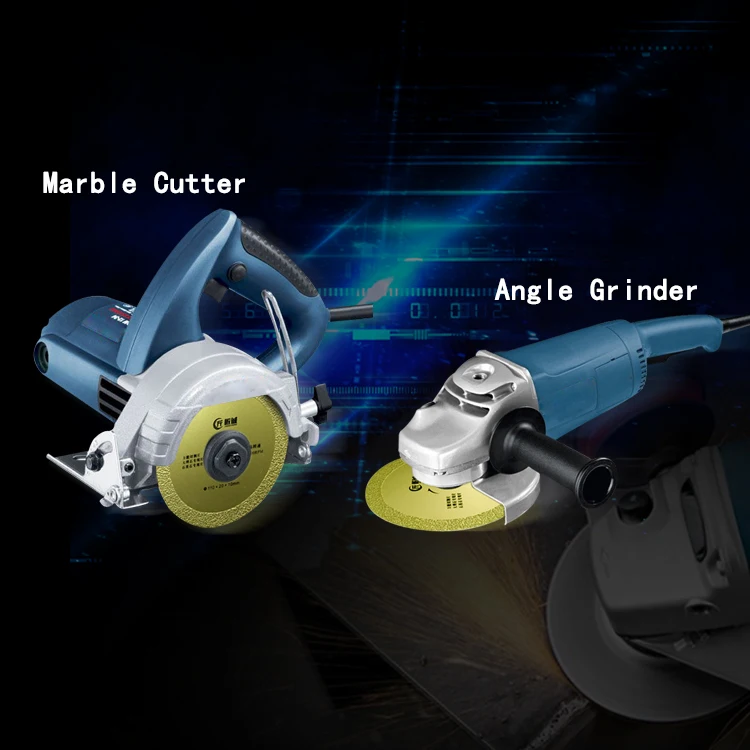 Пила с алмазным покрытием и вакуумной пайкой 4 дюйма угловая шлифовальная машина для стекла мрамора универсальная