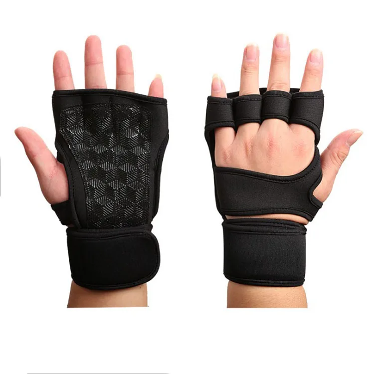Details about   Rizna Real Leather Spandex Padded Gym Gloves Fitness Weightlifting Training