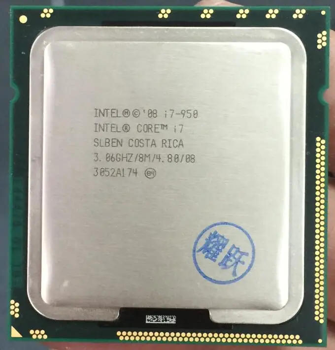 ต้นฉบับ Intel CPU I7 950 1366LGA|
