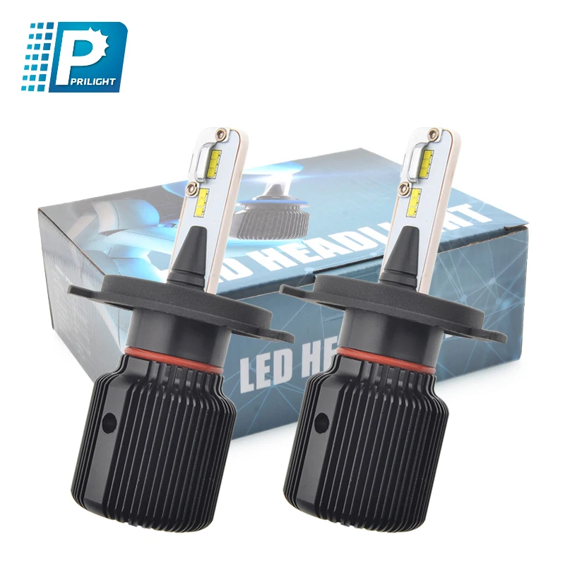 Prilight J1 Led Headlight CSP Chip 25W 5000LM Car Motorcycle H4 H7 H3 H13 Headlamp Driving Light for Cars