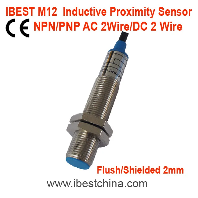 Capteur Inductif AUTONICS PR12-2DN - NPN/NO, Plage 0-2mm, 10-30VDC, Câble 2m, IP67, M12 - Pour Détection Métal - 2
