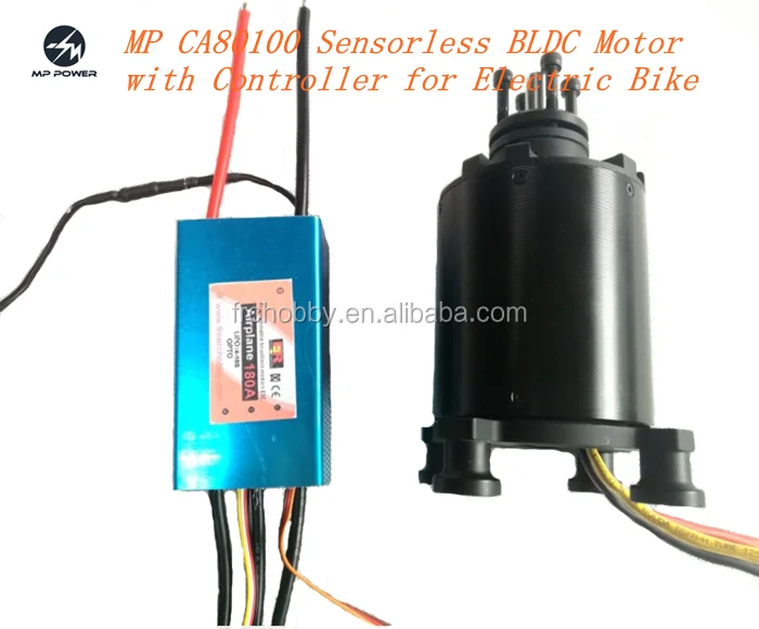 CA80100 Type 7000 W Sensorless Bldc Motor With Controller for Electric Bike