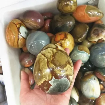 Natural Magic Crystal Ocean Jasper Sphere Egg Shape Stone Sale Polished Ocean Jasper Crystal Ball for sale