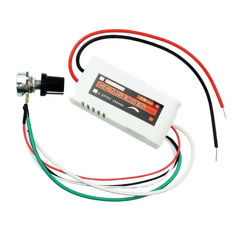 CCMFC 12V 2A DC Motor Speed Controller Adjustable Variable Speed Switch 
