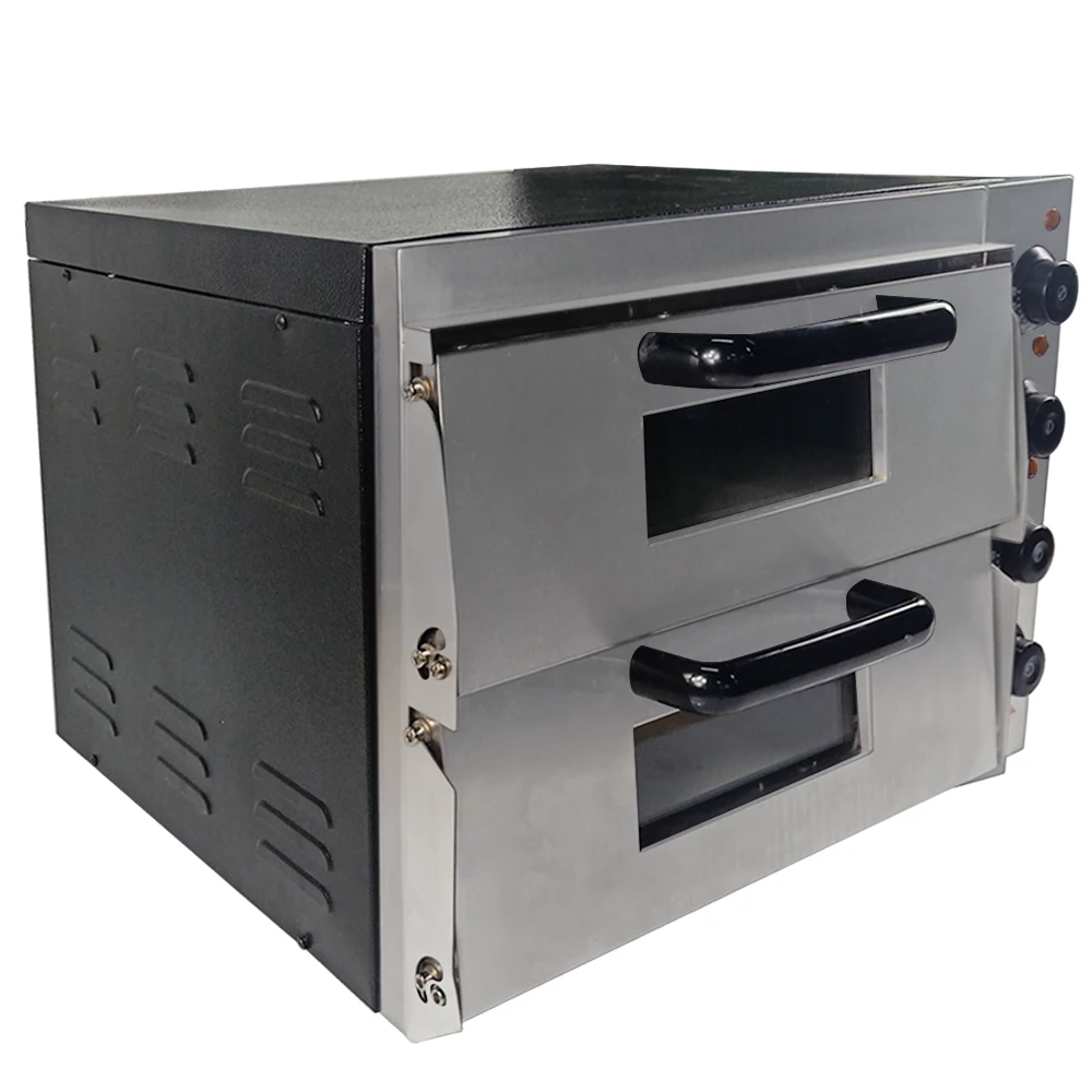 Oven Pizza Listrik 2 Dek,Oven Pizza Stainless Steel Efisiensi Tinggi  Profesional - Buy Listrik Pizza Oven,Pizza Oven Indoor,Pizza Oven Product  on Alibaba.com