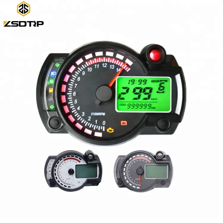 Universal Motorcycle Digital Gauge Speedometer tachometer