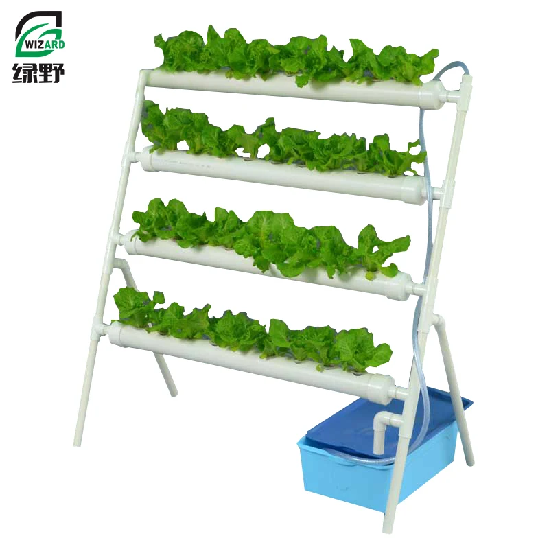 Single Side Hydroponics Nft System For Agriculture 36 Holes Indoor Pvc