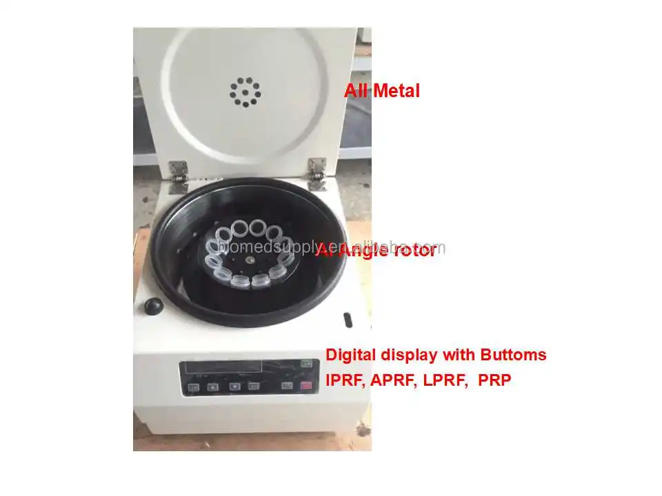 2021 Hospital Equipment PRF Centrifuge with Angle rotor 12 tubes centrifuge for dental use