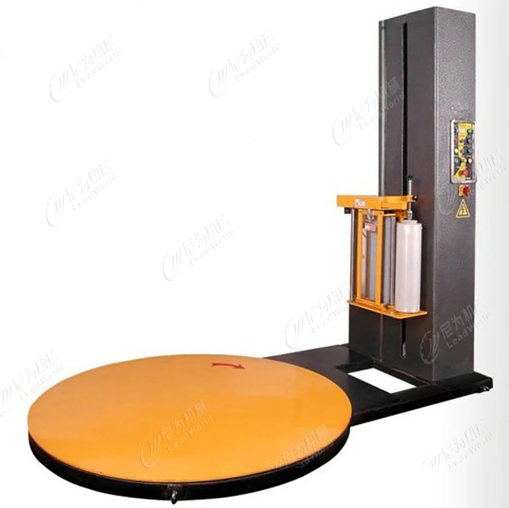 Leadworld Automatic Packaging Machine Pallet Stretch Film Plastic Packing Machine Luggage Wrapping Machine