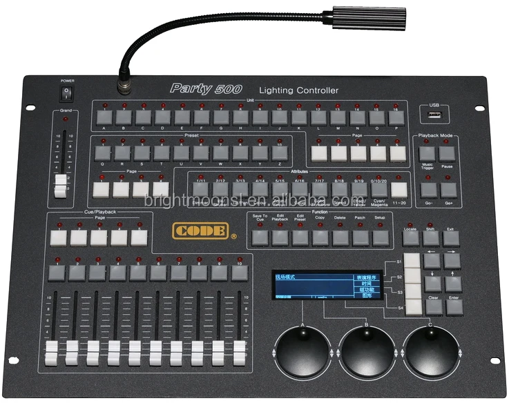 DMX Lighting Controllers - Code Party 500 DMX Light Controller