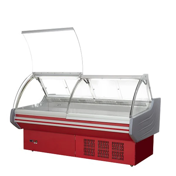 Counter Top Large Capacity Glass Cooked Deli Cold Food Storage Refrigerator Freezer