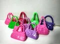 10 PCS Mix Styles Doll Bags Accessories Toy Colorized Fashion Morden Bags For Barbie Doll Birthday