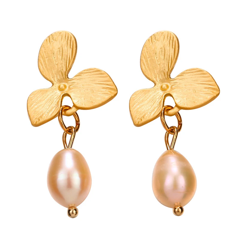 Pendientes Femeninos De La Flor De La Bolsa De Agua De La De Pendientes Femeninos De La Flor De La Bolsa De Agua De La De