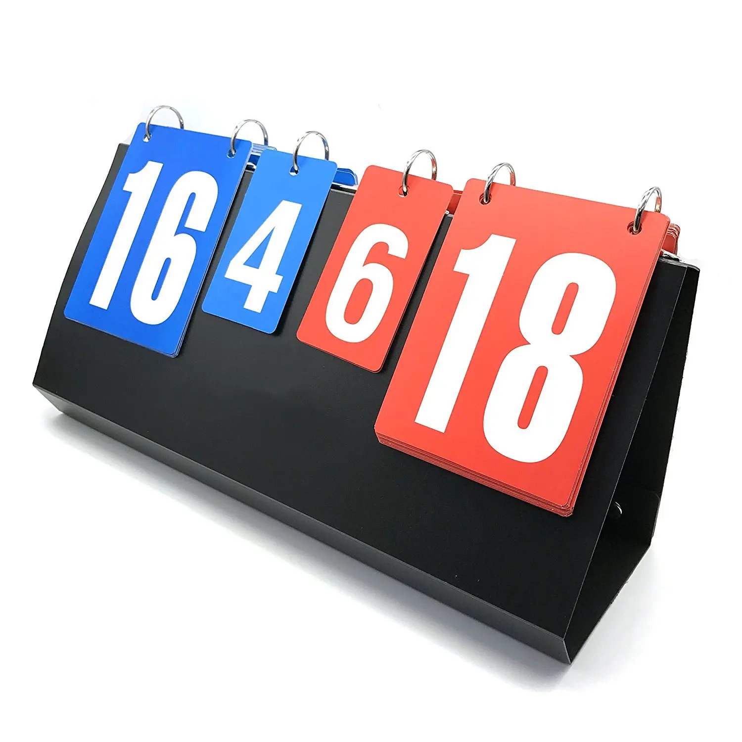 Jinlangte  4 Digital Portable Table Top Scoreboard  Multi Sports Score Flip Score board table tennis scoreboard