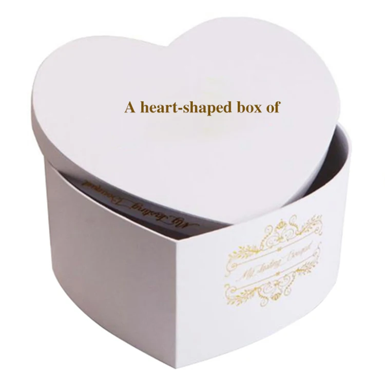 Source Elegant heart shaped cardboard gift box design pink box