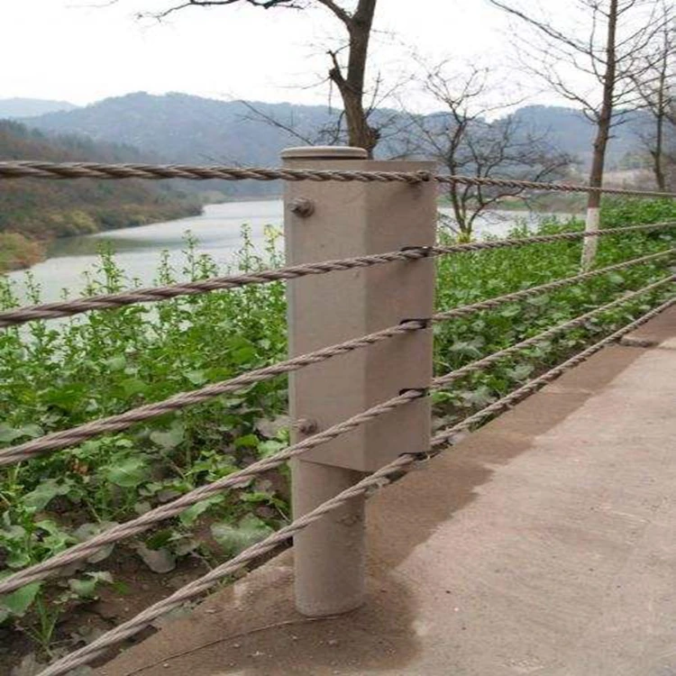 Wire Cable Guardrail System Road and Bridge Safety Protection