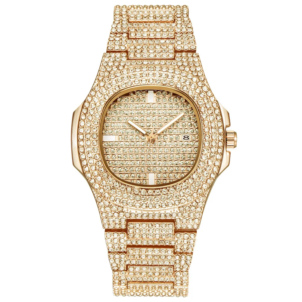 iced out mk watch
