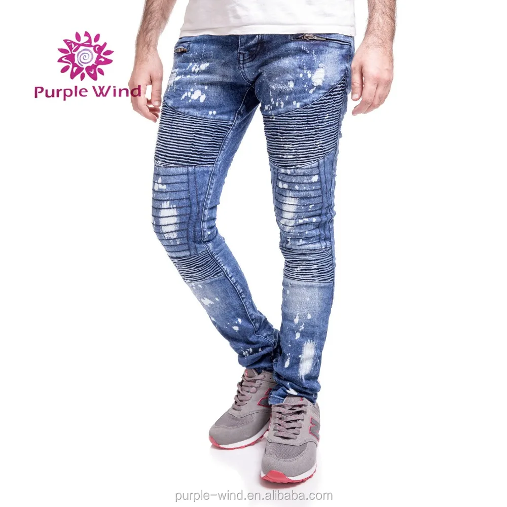 Custom Jeans Men Crumpled Gents Denim Jeans