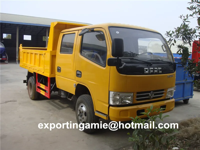 Cheap Crew Cab 3 Ton 4x2 Dongfeng Mini Dump Trucks for Sale