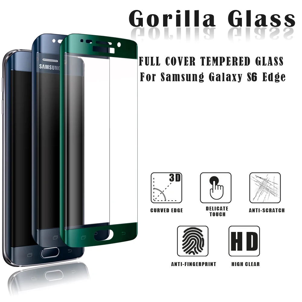 New Products !! Ultra Thin 0.26mm 2.5D 9H Hardness Tempered Glass Screen Protector for Samsung galaxy S6 Edge / Plus