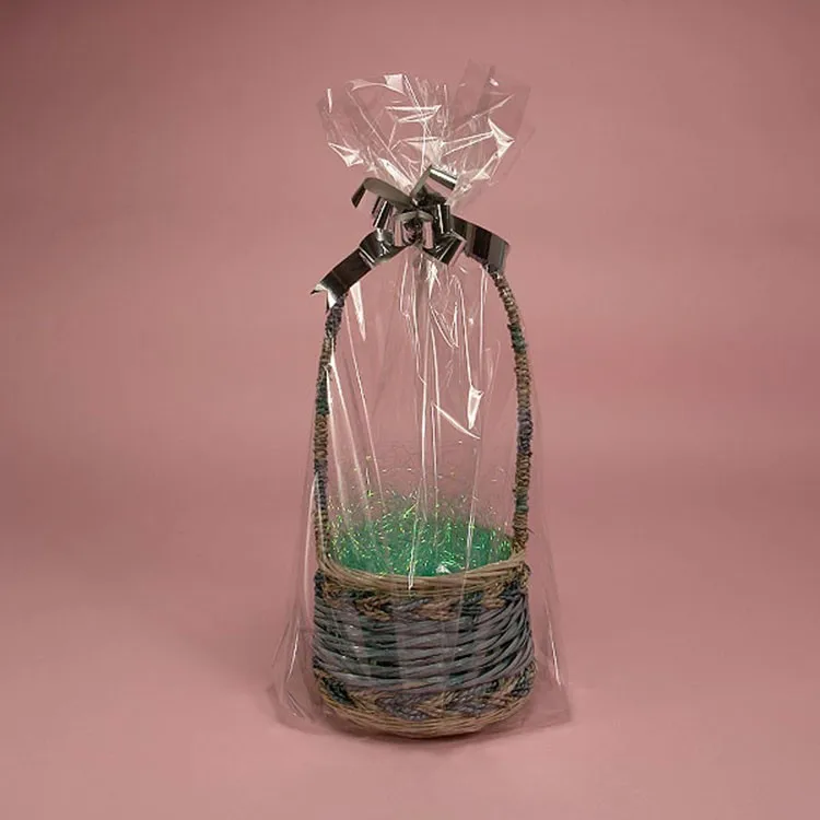Sacchetti di cesto trasparente all'ingrosso grandi cesti di