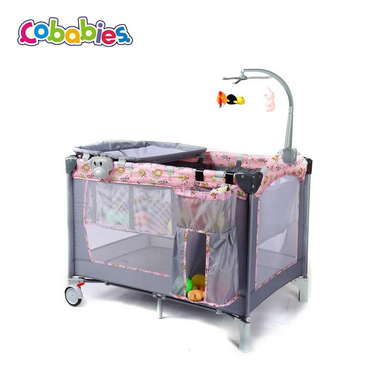 
Детская мебель, новый стиль, двойные заборы для детских игрушек, детский манеж для сна с пеленальным столом и милыми игрушками/ 